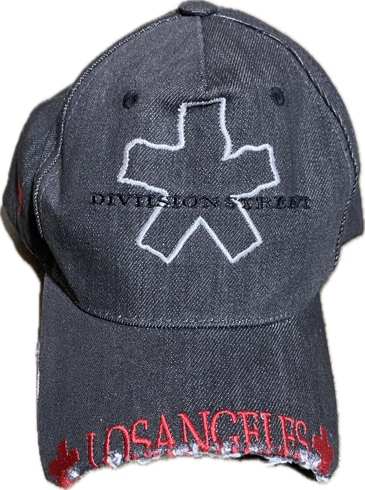 DISTRESSED HALF BRIM 'LOS ANGELES' HAT